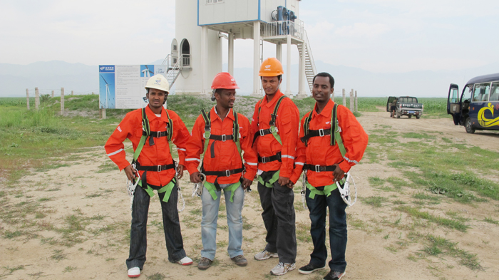 埃塞俄比項目部雇傭當地員工，提升就業(yè)率（Project Department of Ethiopia employed local personnel to improve the employment rate.）.JPG